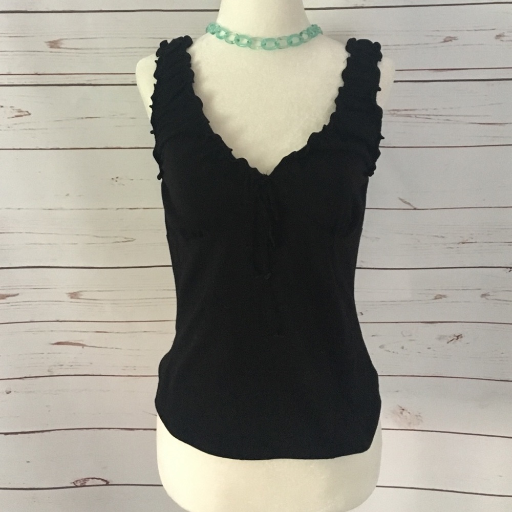 Black Stretchy Tank by Max Studio